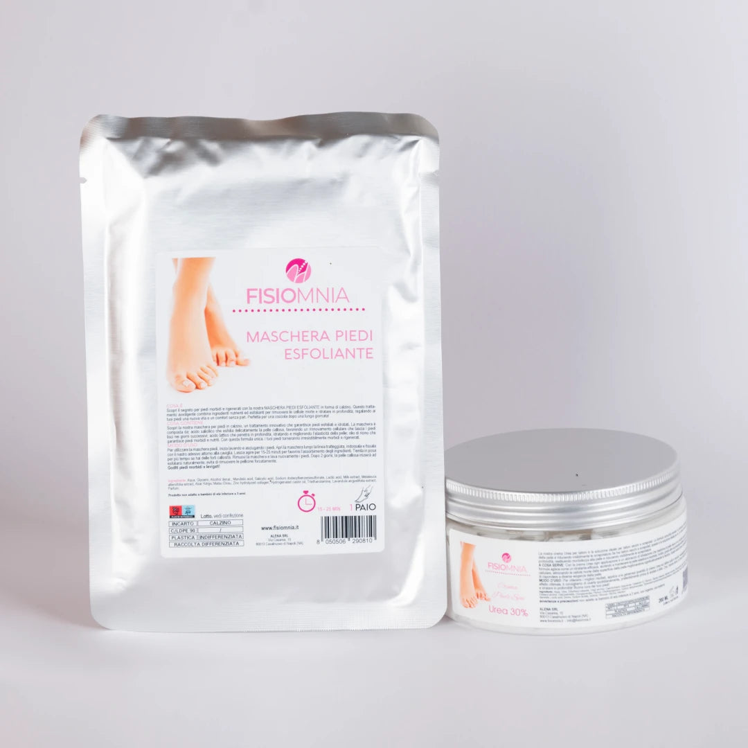 Kit Maschera Esfoliante piedi e Crema piedi Urea