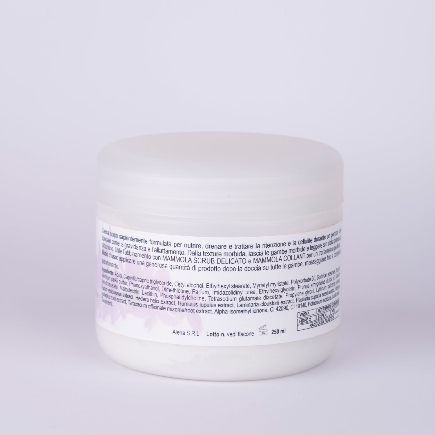 Mammola Cream ritenzione idrica e cellulite gravidanza